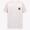 Stone Island Kinder Jongens T-Shirt In Roze