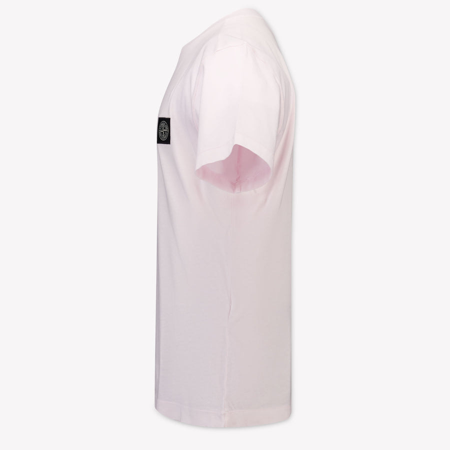 Stone Island Kinder Jongens T-Shirt In Roze