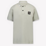 Stone Island Kinder Jongens Polo In Licht Grijs