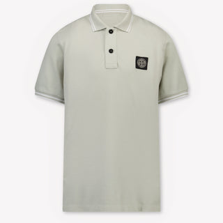 Stone Island Kinder Jongens Polo In Licht Grijs