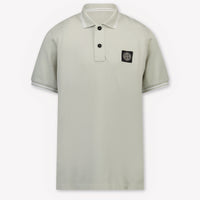 Stone Island Kinder Jongens Polo In Licht Grijs