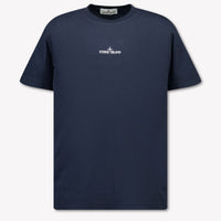 Stone Island Kinder Jongens T-Shirt In Navy