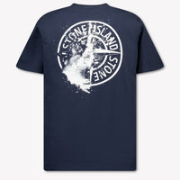 Stone Island Kinder Jongens T-Shirt In Navy
