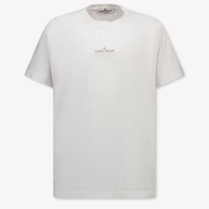 Stone Island Kinder Jongens T-Shirt In Wit