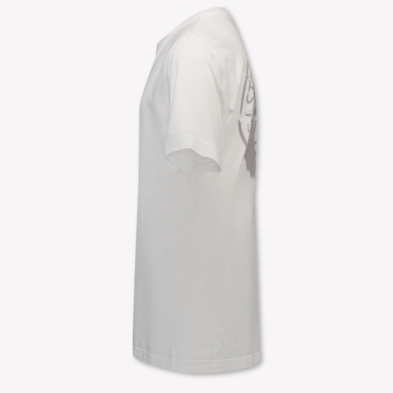 Stone Island Kinder Jongens T-Shirt In Wit