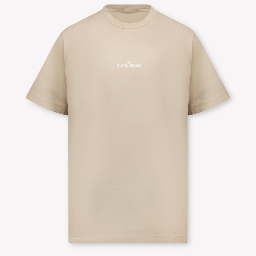 Stone Island Kinder Jongens T-Shirt In Zand