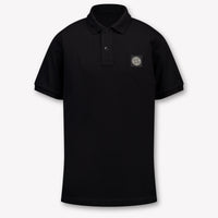 Stone Island Kinder Jongens Polo In Zwart