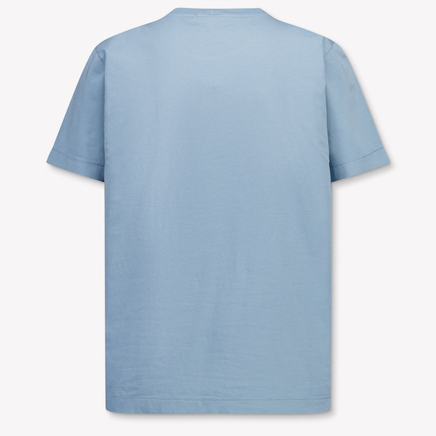 Stone Island Kinder Jongens T-Shirt In Licht Blauw