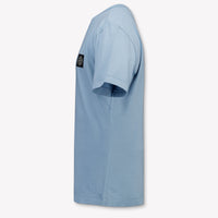 Stone Island Kinder Jongens T-Shirt In Licht Blauw