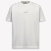 Stone Island Kinder Jongens T-Shirt In Wit