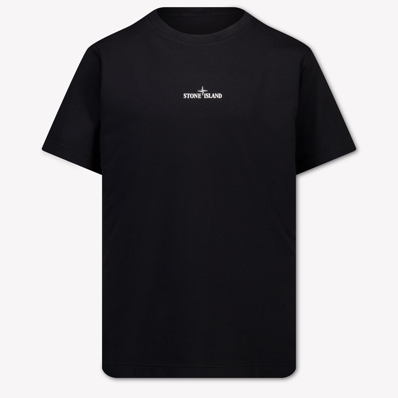 Stone Island Kinder Jongens T-Shirt In Zwart