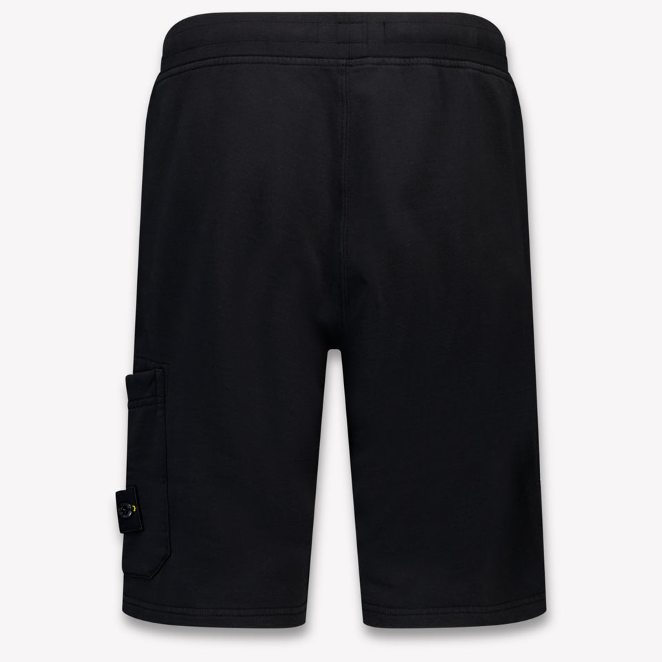 Stone Island Kinder Jongens Shorts In Zwart