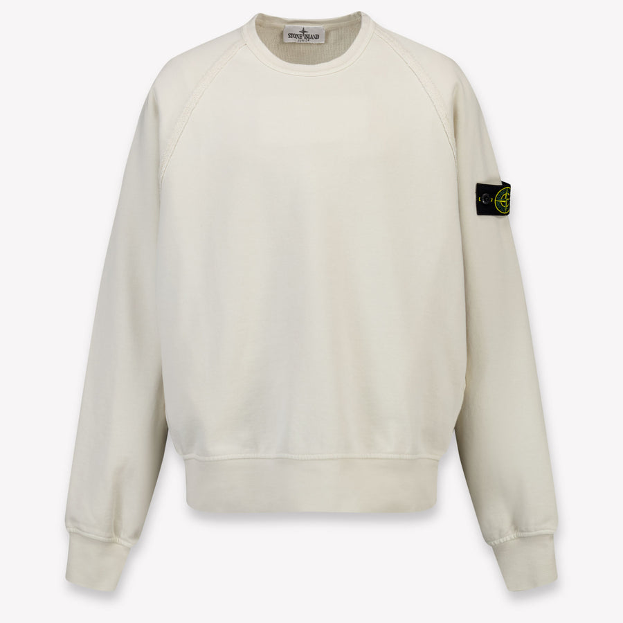 Stone Island Boys Sweater in Off-White