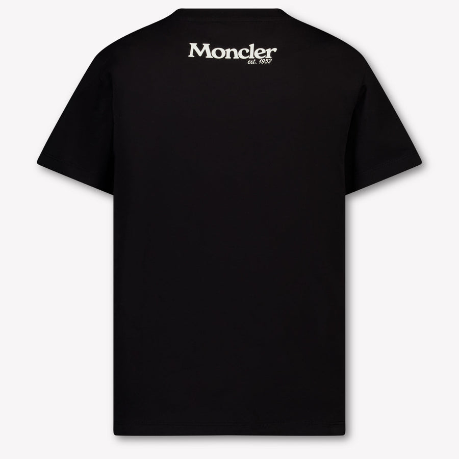 Moncler Kinder Jongens T-Shirt In Zwart