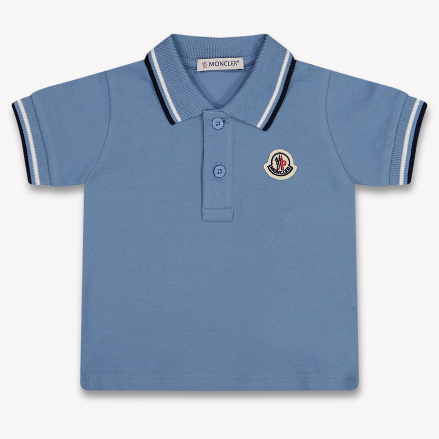 Moncler Baby Jongens Polo In Blauw