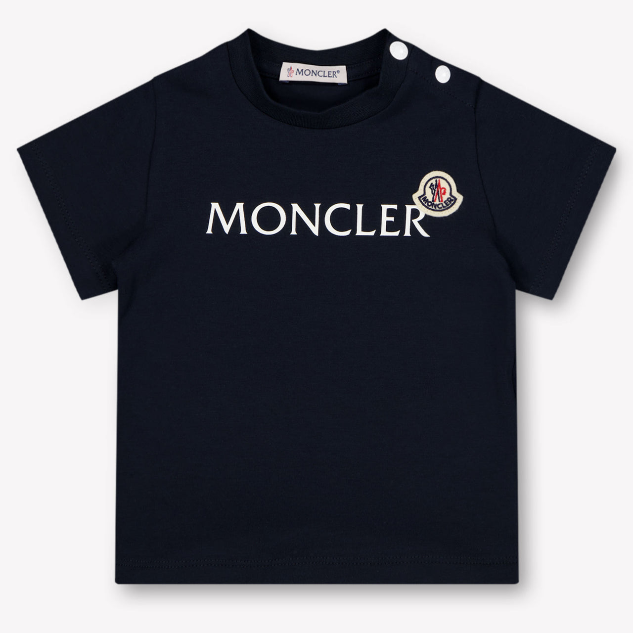 Moncler Baby Jongens T-Shirt In Navy