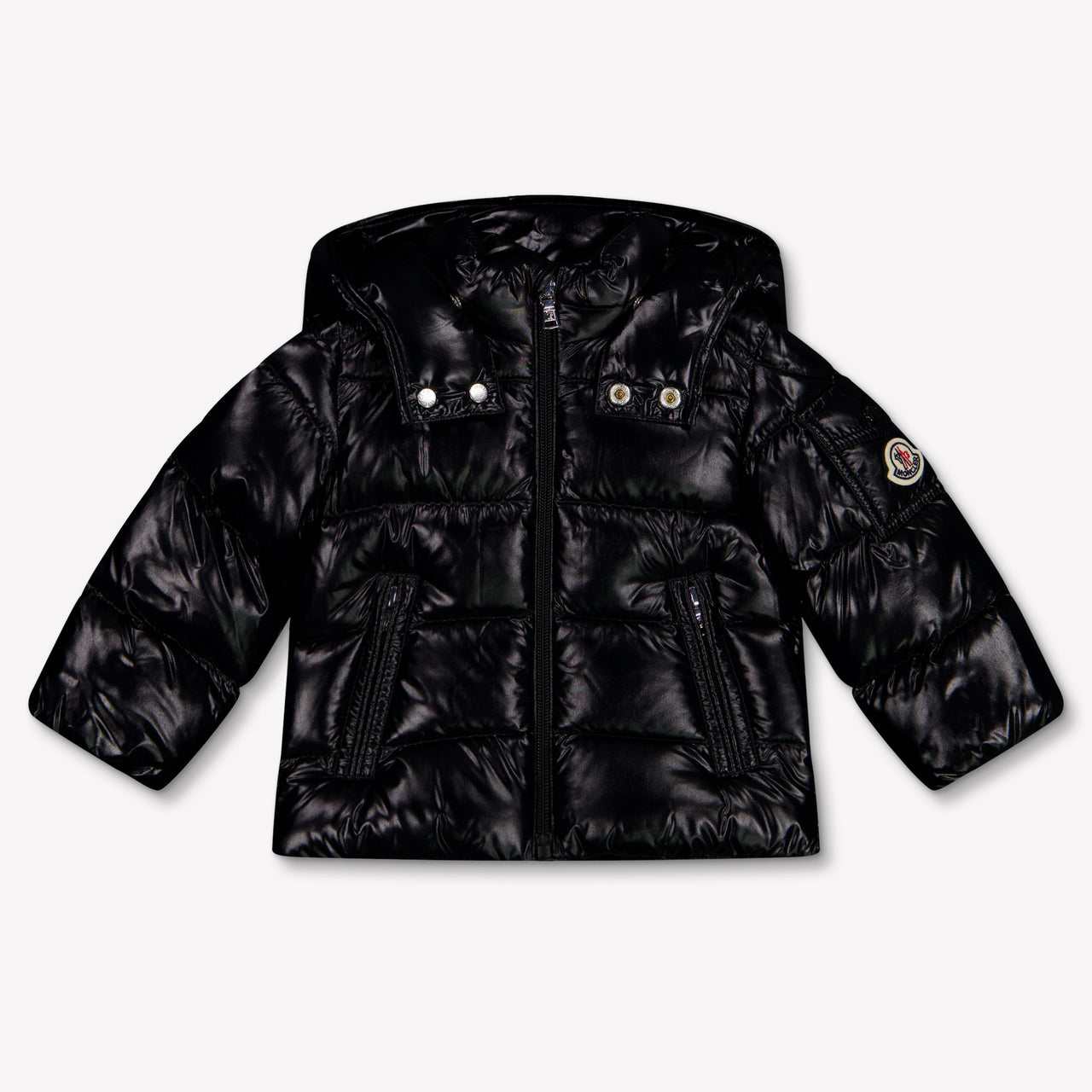 Moncler Maya Baby Jongens Winterjas In Zwart