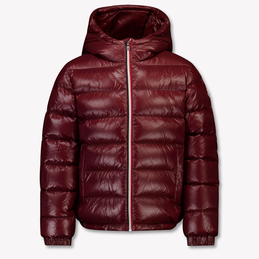 Moncler New Aubert Kinder Jongens Winterjas In Bordeaux