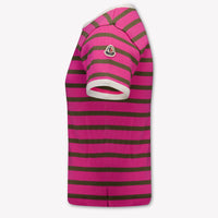 Moncler Kinder Meisjes T-Shirt In Fuchsia