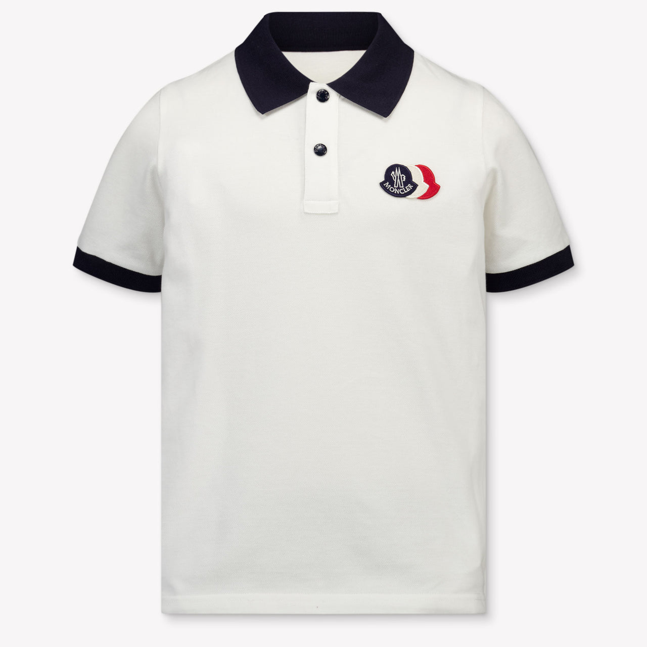 Moncler Kinder Jongens Polo In Wit