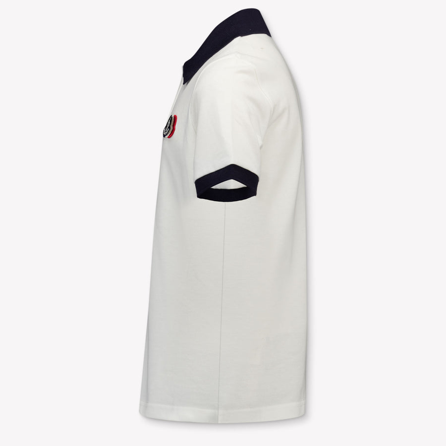 Moncler Kinder Jongens Polo In Wit