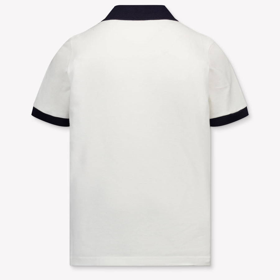 Moncler Kinder Jongens Polo In Wit