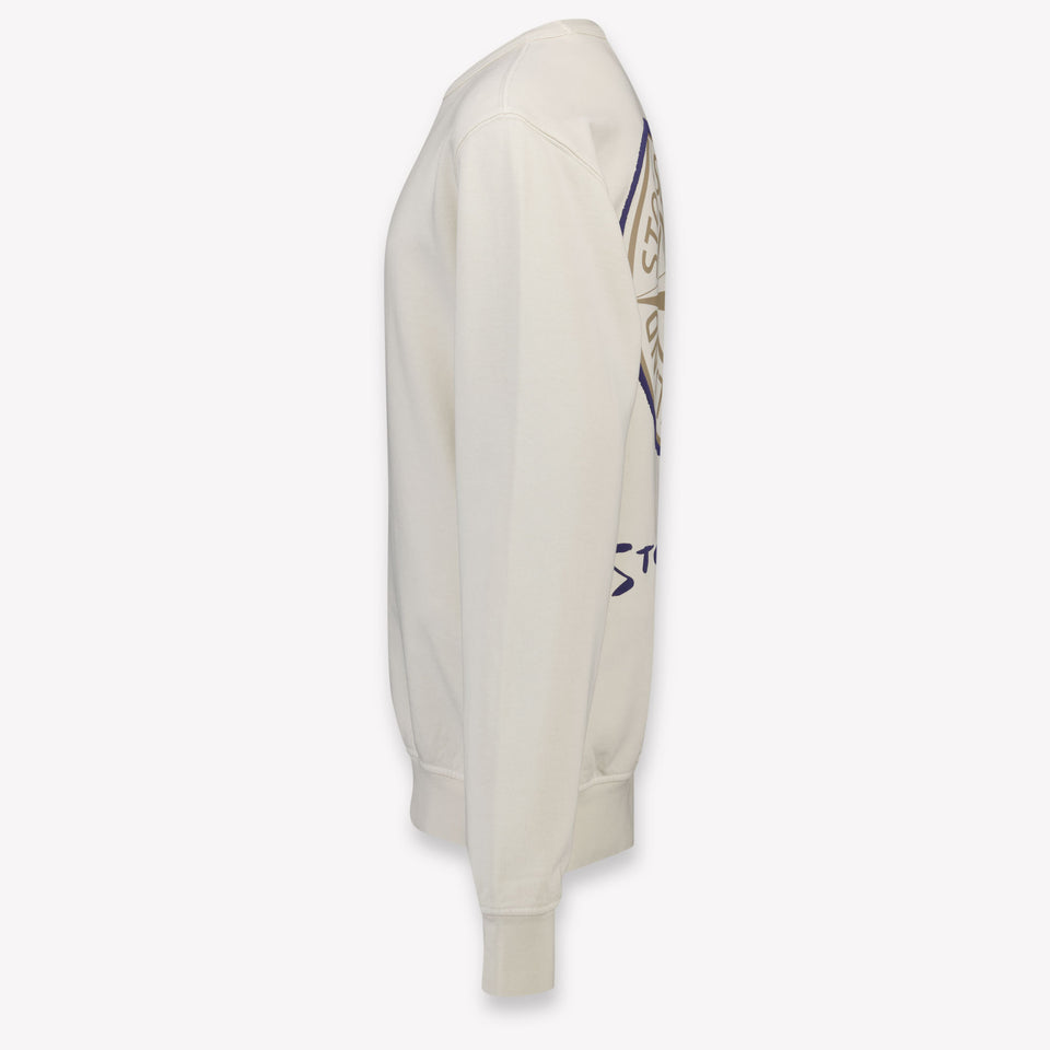 Stone Island Kinder Jongens Trui In Off White