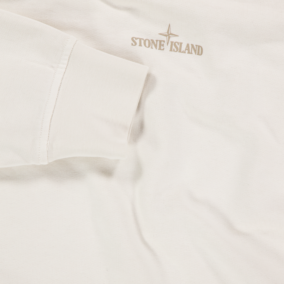 Stone Island Kinder Jongens Trui In Off White