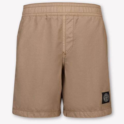 Stone Island Kinder Jongens Zwemkleding In Licht Bruin