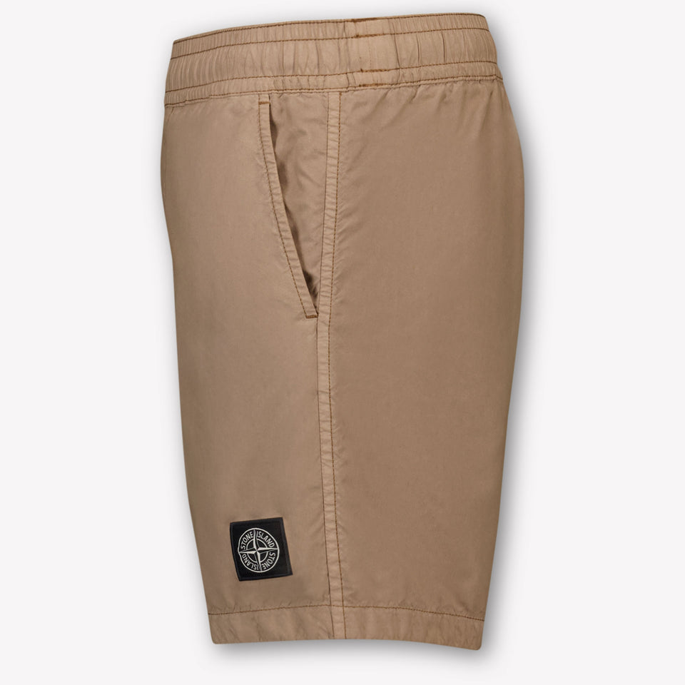 Stone Island Kinder Jongens Zwemkleding In Licht Bruin