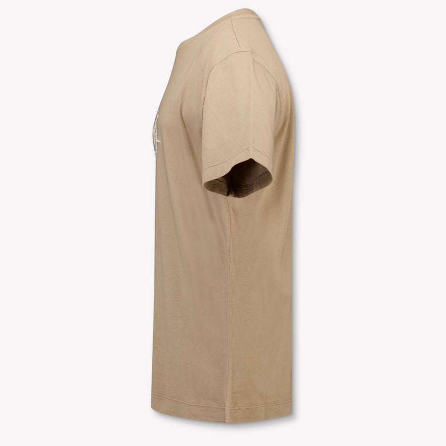 Stone Island Kinder Jongens T-Shirt In Licht Grijs