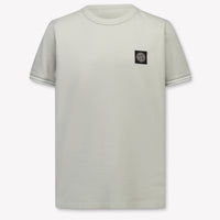 Stone Island Kinder Jongens T-Shirt In Licht Grijs