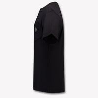 Stone Island Kinder Jongens T-Shirt In Zwart