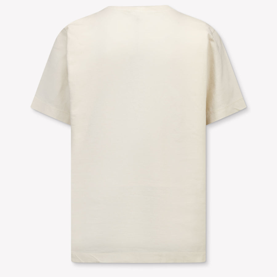 Stone Island Kinder Jongens T-Shirt In Off White