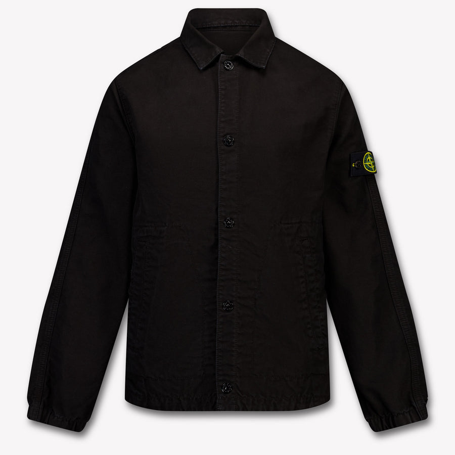 Stone Island Boys Summer Jacket in Black