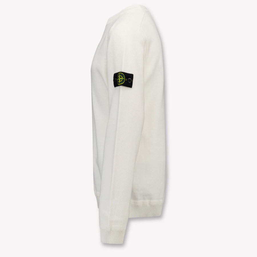 Stone Island Kinder Jongens Trui In Wit
