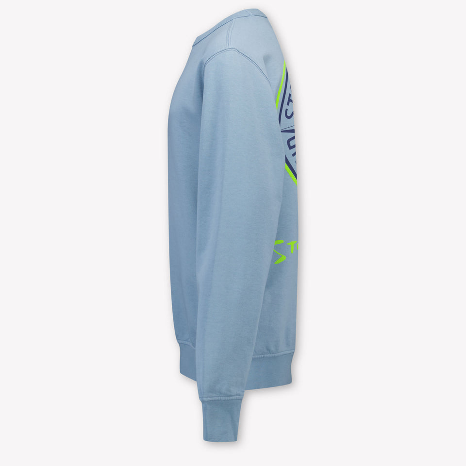 Stone Island Kinder Jongens Trui In Licht Blauw