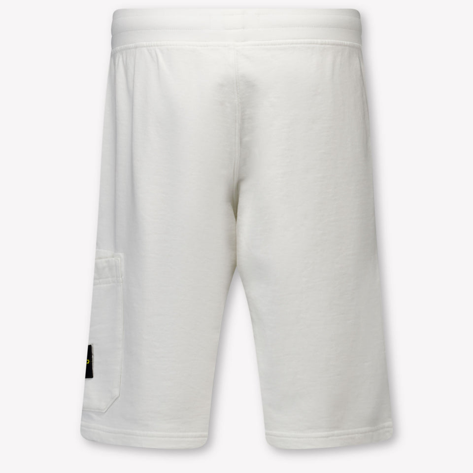 Stone Island Kinder Jongens Shorts In Wit
