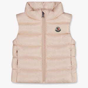 Moncler Ghany Baby Meisjes Bodywarmer In Licht Roze