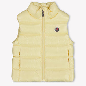 Moncler Ghany Baby Meisjes Bodywarmer In Geel