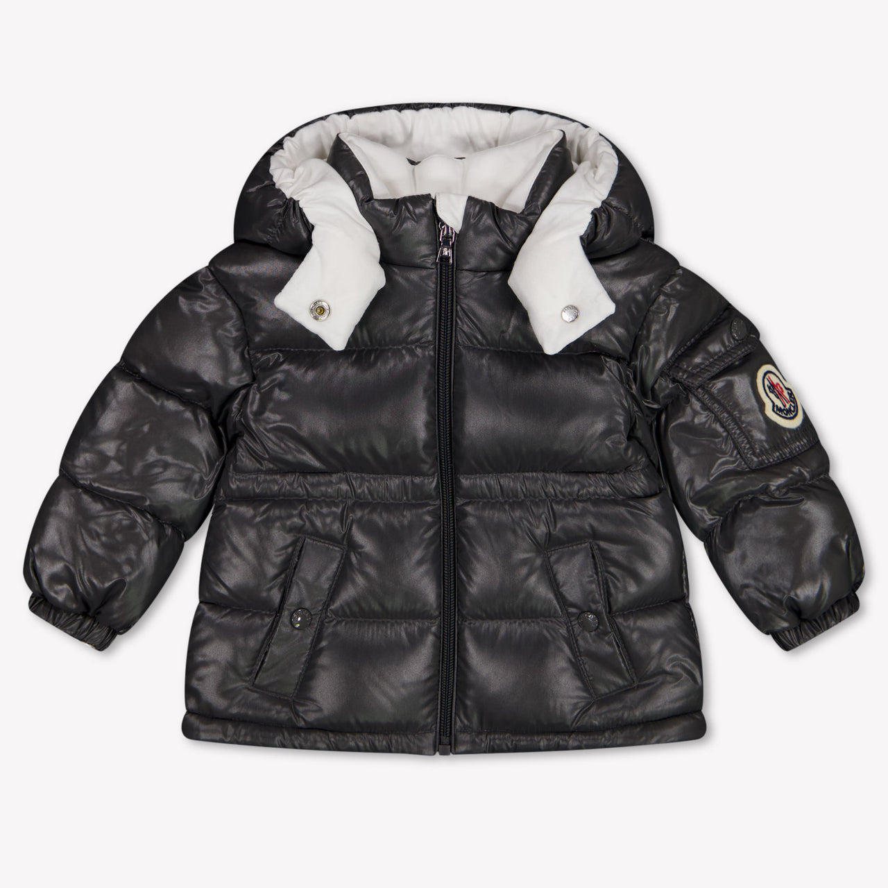 Moncler Maire Baby Meisjes Winterjas In Antraciet