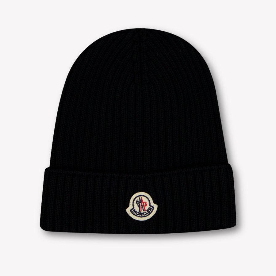 Moncler Boys Beanie in Black