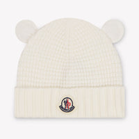 Moncler Baby Unisex Muts In Off White