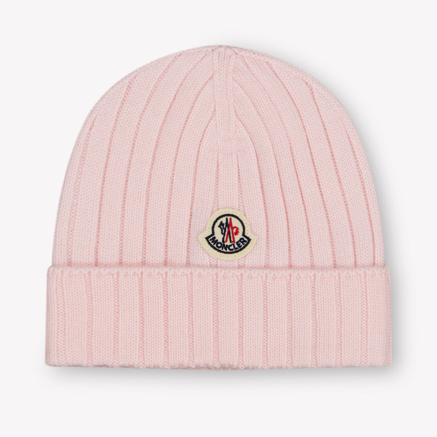 Moncler Baby Unisex Muts In Licht Roze