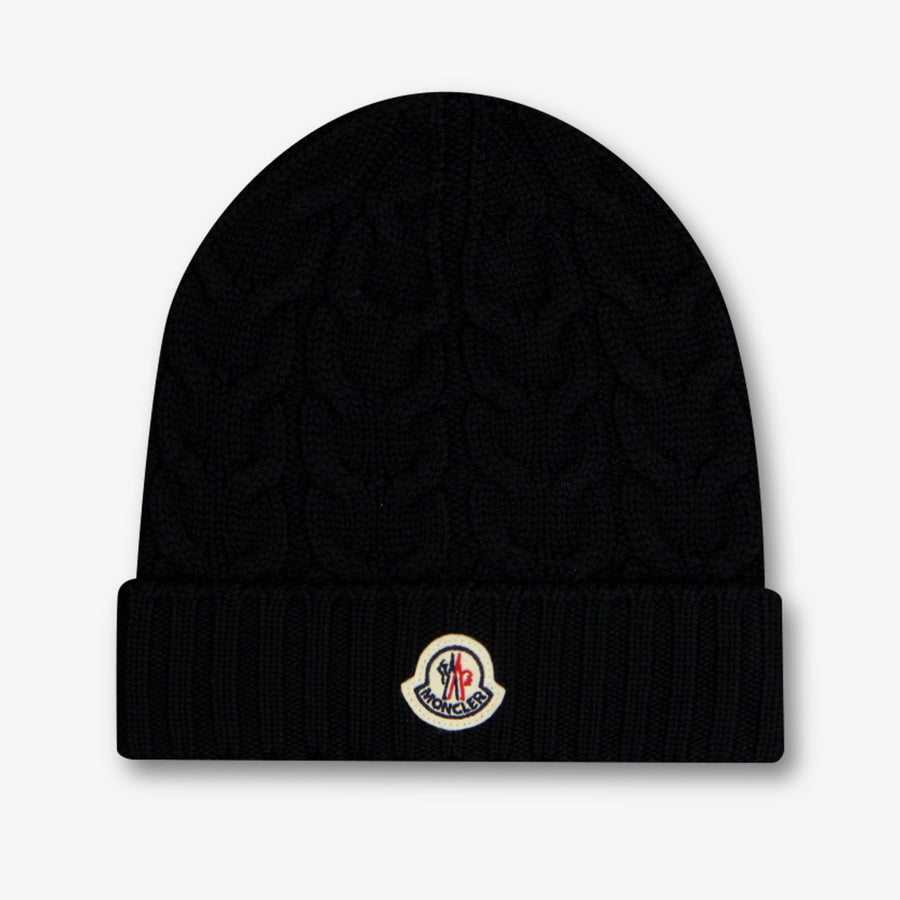 Moncler Boys Beanie in Black