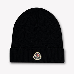 Moncler Kinder Jongens Muts In Zwart