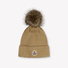 Moncler Kinder Meisjes Muts In Beige