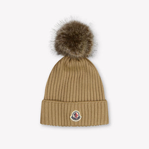 Moncler Kinder Meisjes Muts In Beige