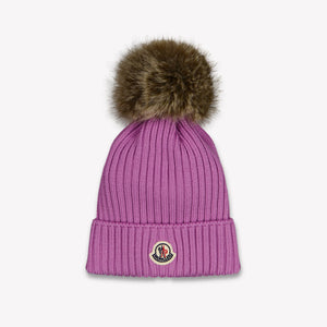 Moncler Kinder Meisjes Muts In Paars