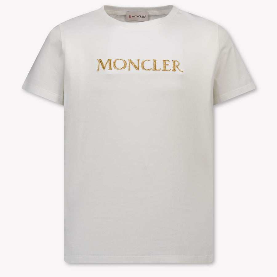 Moncler Kinder Meisjes T-Shirt In Wit